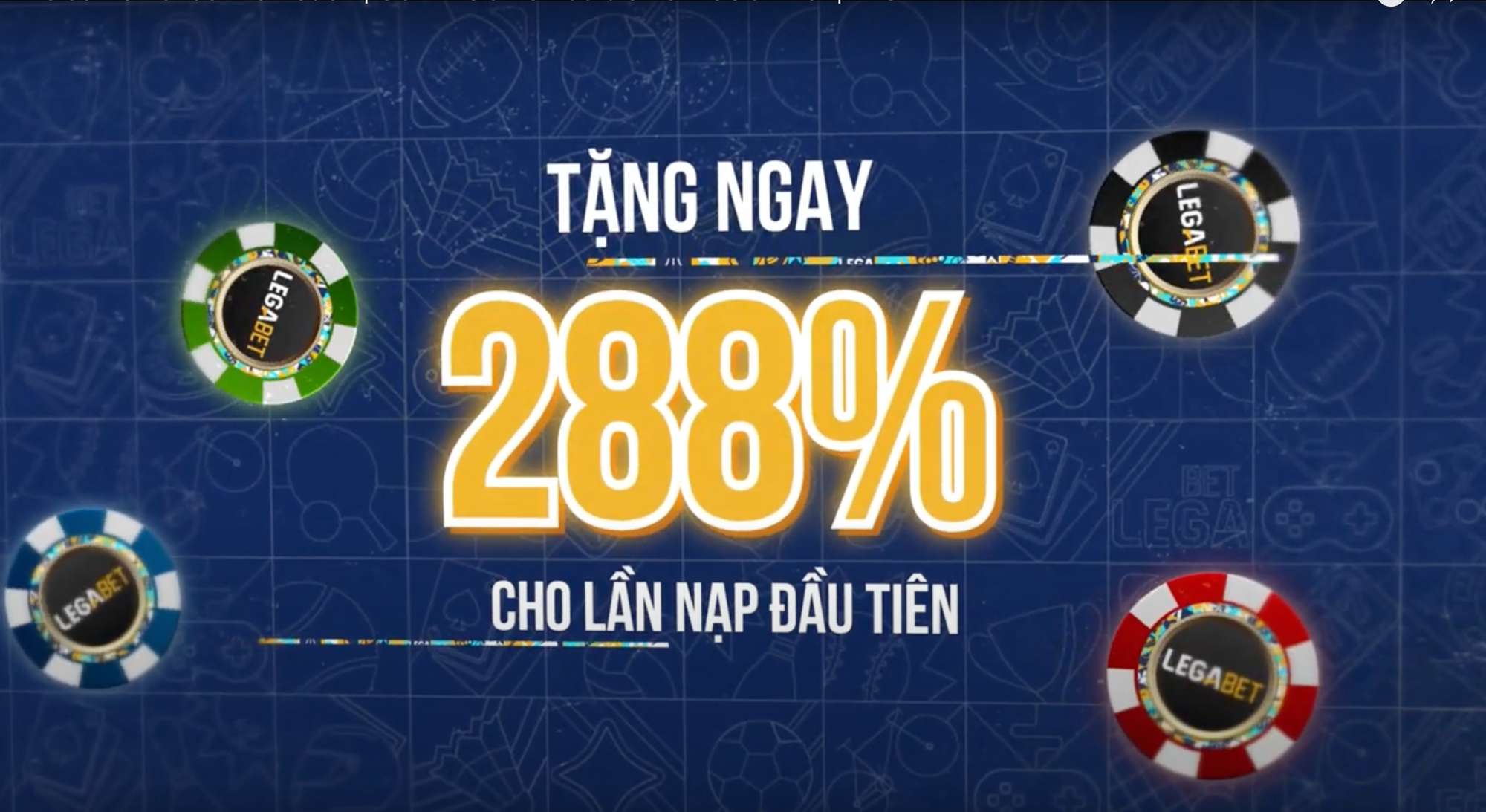 LegaBet tặng ngay 288% cho lần nạp đầu tiên